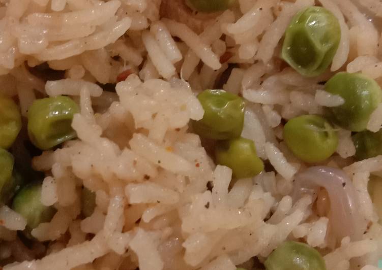 Recipe of Super Quick Homemade Peas pulao