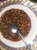 Beans and sweet potatoes porridge