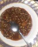Beans and sweet potatoes porridge