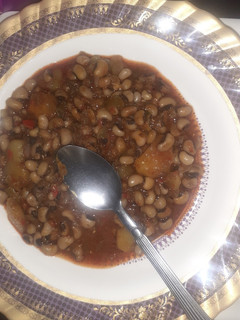 A picture of Beans and sweet potatoes porridge.