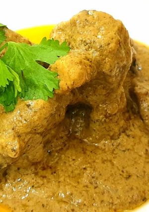 A picture of Mutton Afghani recipe.