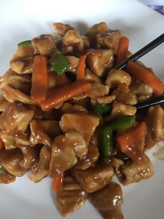Una foto de Pollo con salsa de ostras