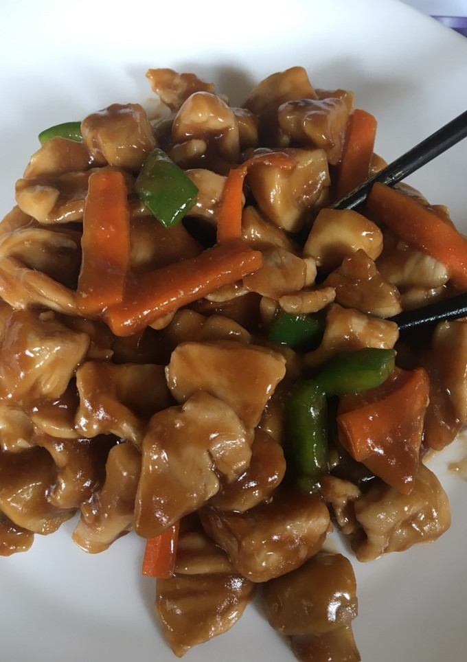 Una foto de Pollo con salsa de ostras
