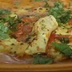 A picture of Pappad ki sabzi.