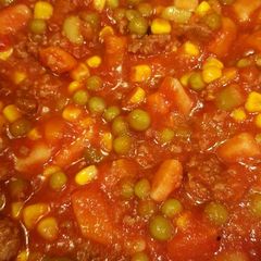 A picture of Grandpa's Vegetable Soup.