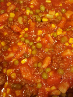 A picture of Grandpa's Vegetable Soup.
