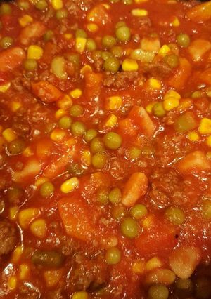 A picture of Grandpa's Vegetable Soup.