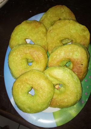 Foto resep Donat pandan tanpa telur