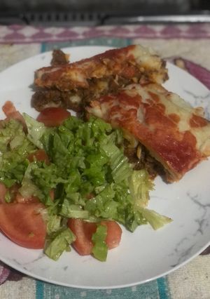 Una foto de Pastel de carne con jamón y queso !! Rapidísimo