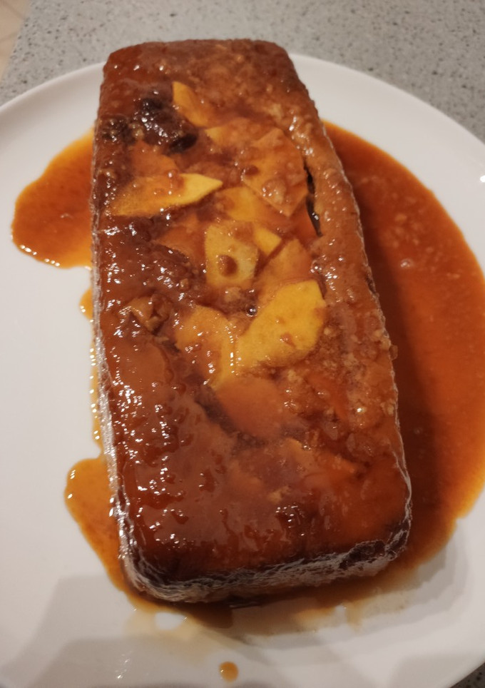 Una foto de Pudín de manzanas