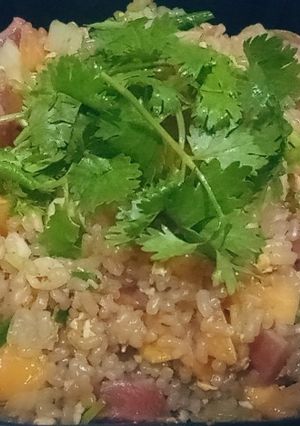 รูปของ ข้าวผัดกุนเชียง(ข้าวบุกเม็ดนุ่ม) - คีโต(เถื่อน)