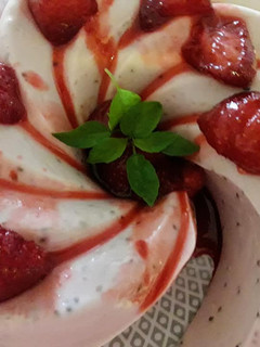 Una foto de Gelatina de Yogur Light