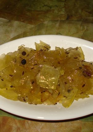 A picture of Raw Papaya Murrabba.