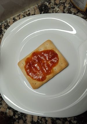 Una foto de Mermelada dúo, tomatitos cherry y pera!!