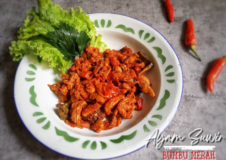 Resep Ayam Suwir Bumbu Merah yang Menggugah Selera