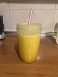 Batido de manzana y naranja