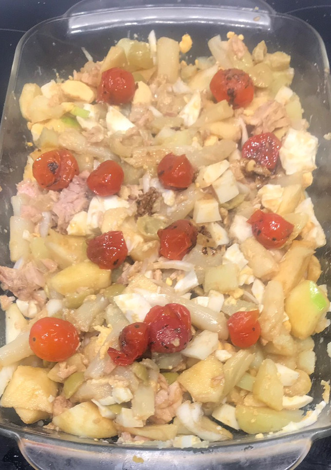 Una foto de Ensalada templada súper completa