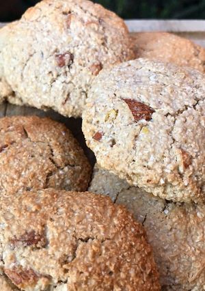 Una foto de Galletas saludables de avena con almendras