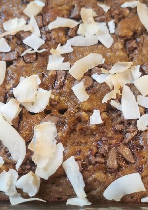 Banános-csokis kevert süti (gluténmentes) recept fotója