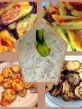 Roasted Vegetables with Homemade Tzatziki