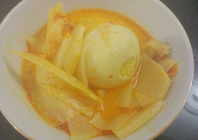 Ternyata begini loh! Resep termudah bikin Sayur santan rebung yang spesial