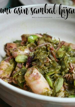 Foto resep Cumi Asin Sambal Ijo