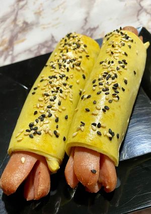 Una foto de Saquitos de salchicha