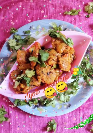 A picture of Sindhi style Gram flour (besan)ki sabji.
