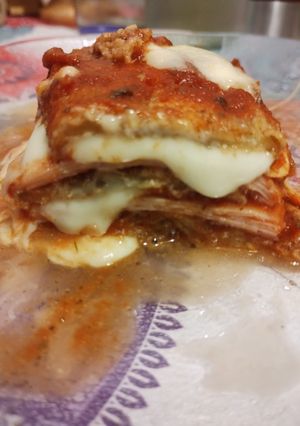 Una foto de Lasagna de berenjenas