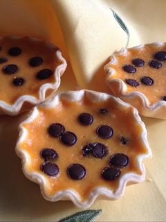 Una foto de Tartaletas de calabaza y chocolate