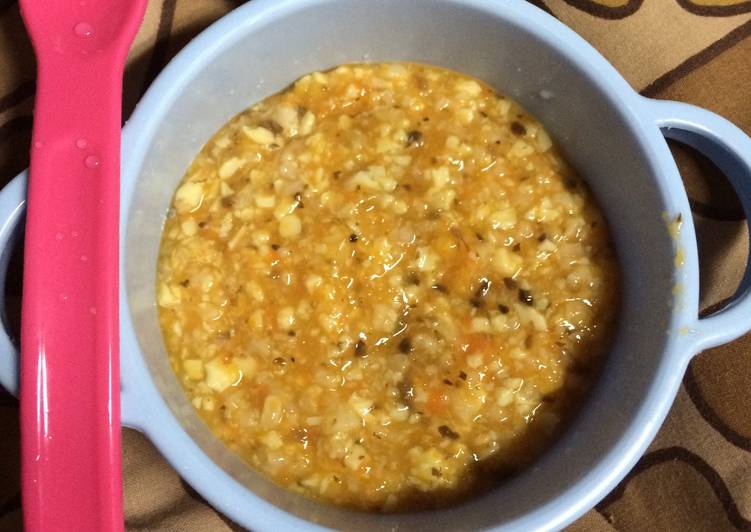 Rahasia Menghidangkan MPASI Bubur Tim Tofu with Kabocha sauce (9m+) yang Enak Banget!