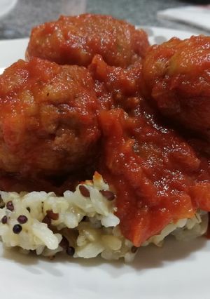 Foto principal de Albóndigas de Merluza en salsa de Tomate