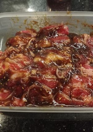 Foto resep Bumbu grill/ bakar daging slice ala Hanamasa