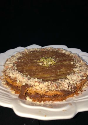 صورة لوصفة كُنافة بالنوتيلا