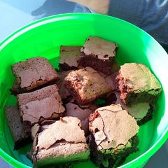 A picture of Brownies - Gluten, wheat and dairy free.