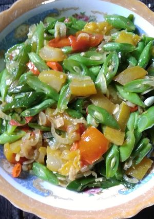Foto resep Tumis krecek,buncis cabe hijau