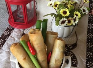 Foto resep Lumpia Ayam, Rebung dan water chestnut