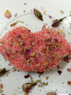A picture of Rooh Afza Bread slice.