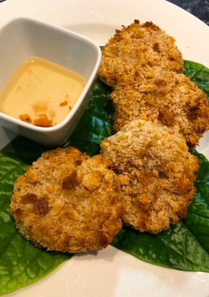 รูปของ Air fryer ทอดมันกุ้ง Prawn cake