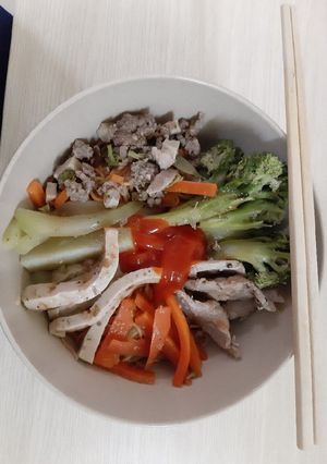 Hình của món Mì xào dọn tủ lạnh😋.