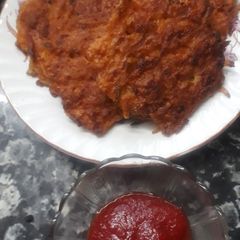 Crispy potato hash browns A picture of Crispy potato hash browns.