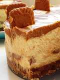 Biscoff Cheesecake with Cookie Butter and White Chocolate