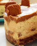Biscoff Cheesecake, τσιζ κέικ με κρέμα μπισκότου και λευκή σοκολάτα