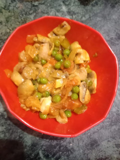 A picture of Peas & Mushroom Veg.