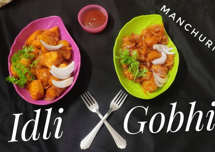Recipe of Perfect Idli &amp; Gobhi Manchurian