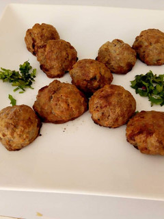 A picture of Baked meat balls.