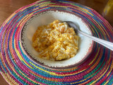 Huevos revueltos con queso