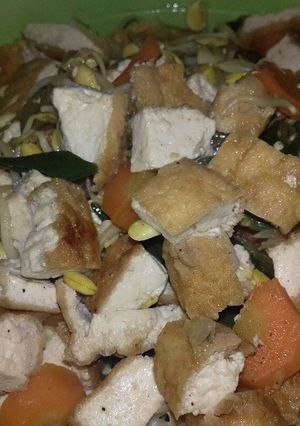 Foto resep Tumis tahu kecambah wortel