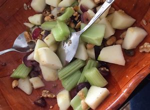 Una foto de Ensalada de manzana