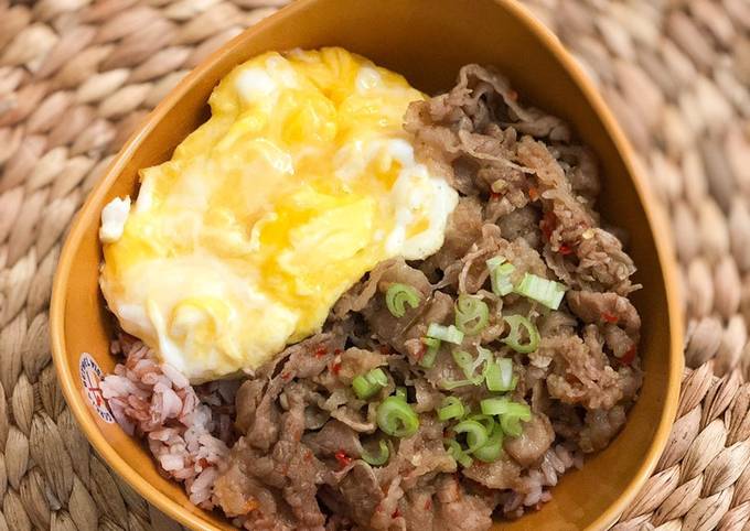 Resep Beef Sambal Bawang Rice Bowl, Enak Banget